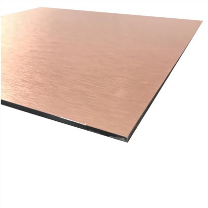 صفحه نمایش تابلوی کامپوزیت فویل آلومینیومی سطح برس خورده 4*8 فوت ورق ACP